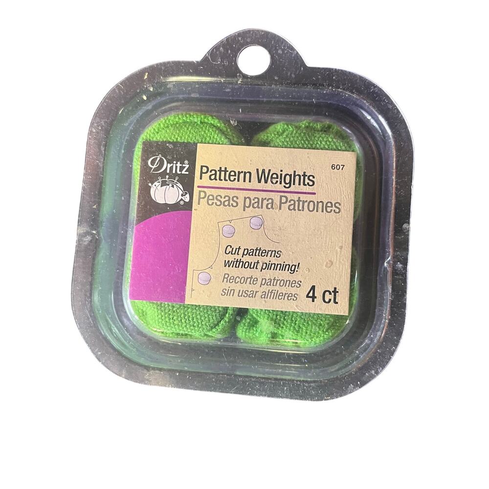 Dritz pattern weights 4 ct green sewing